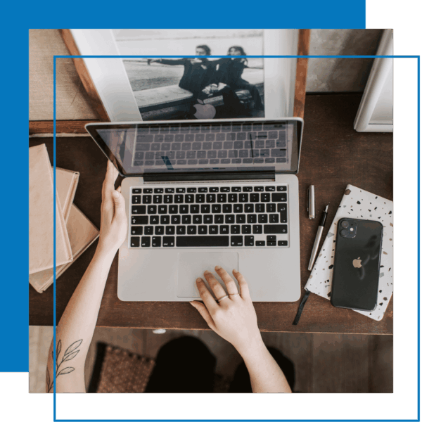 person on laptop